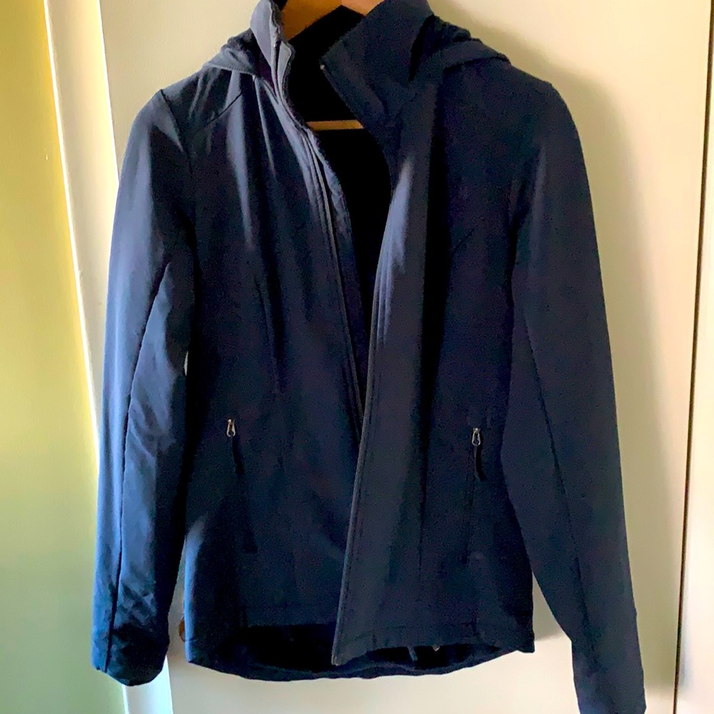 Fleece lined, navy blue